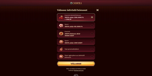 Casoola Casino procesul de înregistrare pe mobil