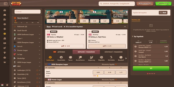 StoneVegas Casino oferta de pariuri sportive pe mobil